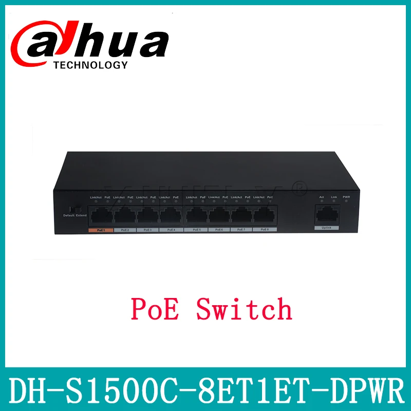 Коммутатор Dahua с поддержкой PoE и Hi-POE 8 каналов Ethernet сменный коммутатор логотипом POE
