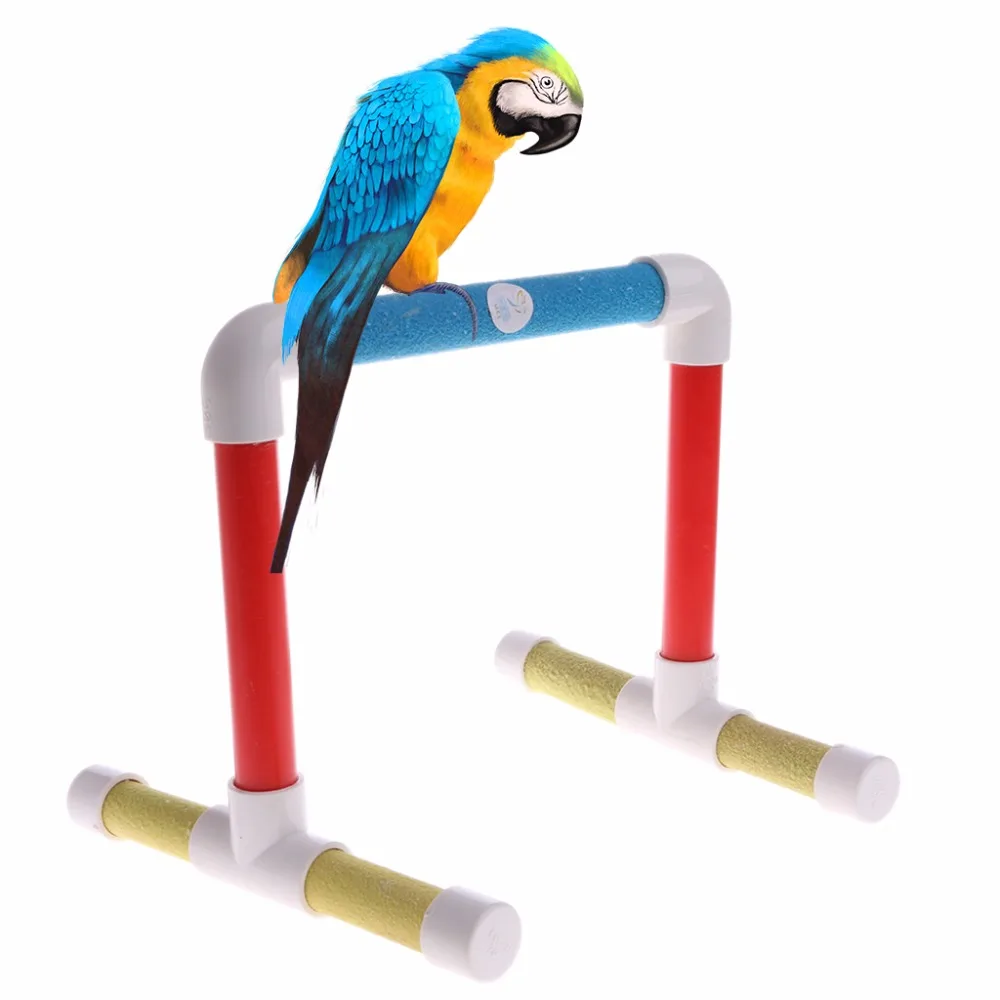 

Pet Bird Paw Grinding Stand Perches Cage Training Chew Toys For Parrot Budgie
