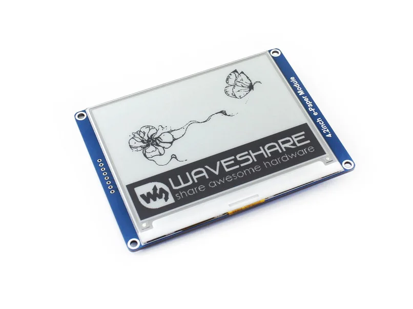 Günstige Waveshare 4,2   e papier, 400x300, 4,2 zoll E Ink display modul, display farbe schwarz, weiß. Keine hintergrundbeleuchtung, weitwinkel, SPI interace,
