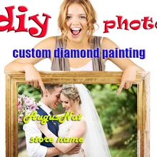 Пользовательские фото diy Алмазная картина Полная площадь сверла прозрачные круглые бусины картина блестящие наклейки настенные украшения подарок