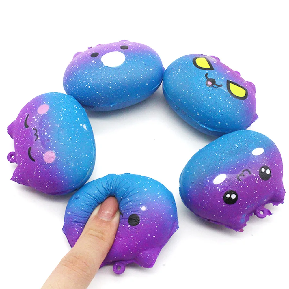 Антистрессовая игрушка Squishies Galaxy Kitty медленно поднимающийся мультяшный крем Ароматические игрушки для снятия стресса забавные подарочные игры для детей# O30