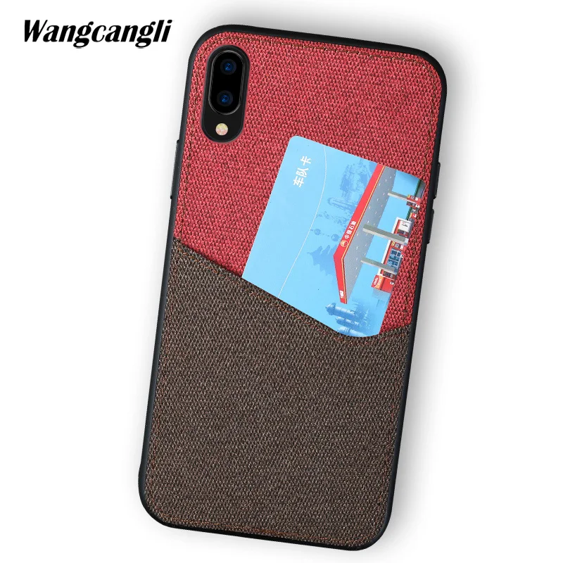 

canvas stitching phone case for Huawei Nova 2s magnetic adsorption all-inclusive mobile phone shell with card slot phone case