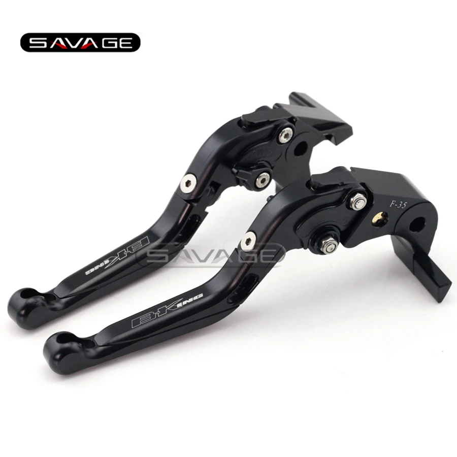 For SUZUKI GSX1300 BKING 2008-2011 Motorcycle Adjustable Folding Extendable Brake Clutch Lever Black Logo B-KING 1 pcs motorcycle rear brake rotor disc braking disk for suzuki b king bking 1300 2008 2010 gsx1300r gsx 1300r hayabusa 2008 2011