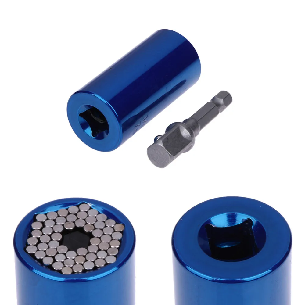 

2 Pcs/Set Universal Wrench 7-19mm Socket Adapter Drill Bit Spanner Power Drill Ratchet Spanner Key Car Repair Tool Dropshipping