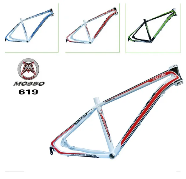 Cheap high quality bike frame MTB authentic mosso 619XC aluminium alloy mountain bike 26*16 17 18 inch frame Free shipping