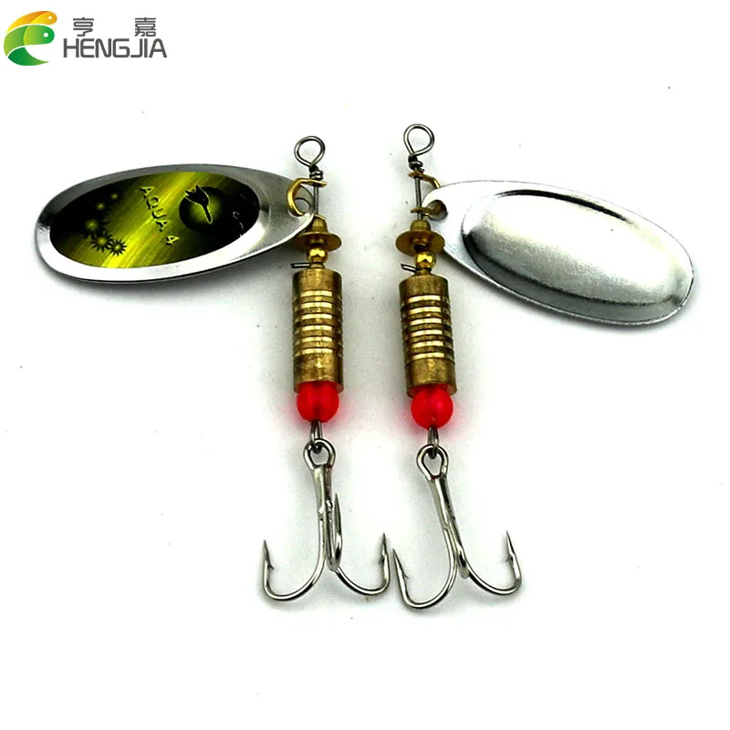 Hengjia 7 см 8.8 г металла Троллинг Spinnerbaits блесток Spinner ложки Щука карп форель сом рыболовные приманки рыболовные снасти для пески