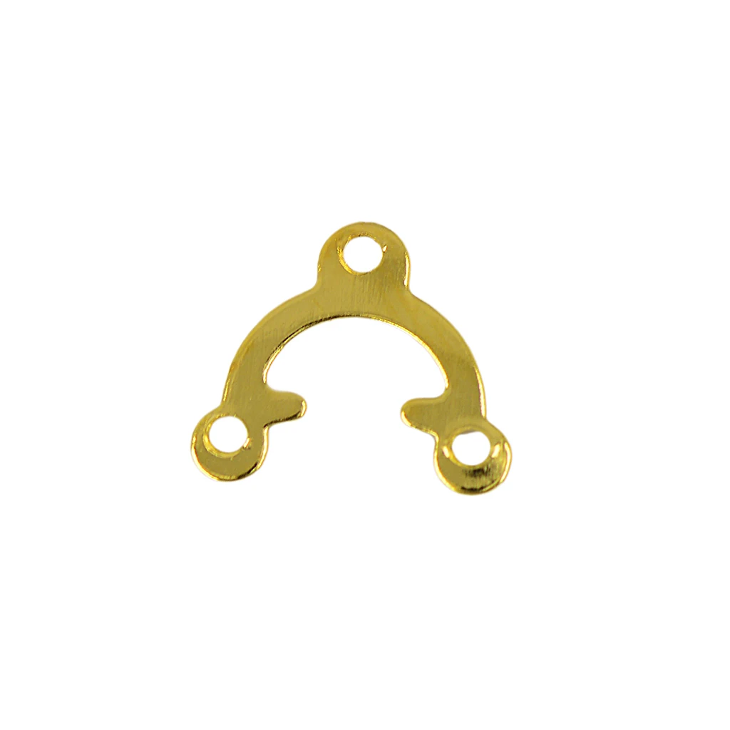 100pcs Filigree Triangle 3 Hole Connector Joiner Jewelry DIY Making Findings