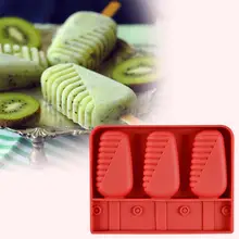 Силиконовая форма для мороженого с 3 ячейками, силиконовая форма для мороженого, Детская форма для мороженого для кухни