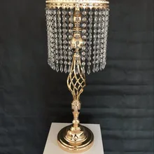 Новое поступление 70 см высотой золотистый акриловый для свадебного стола, со стразами Центральная ваза украшение для мероприятия вечеринки принадлежности