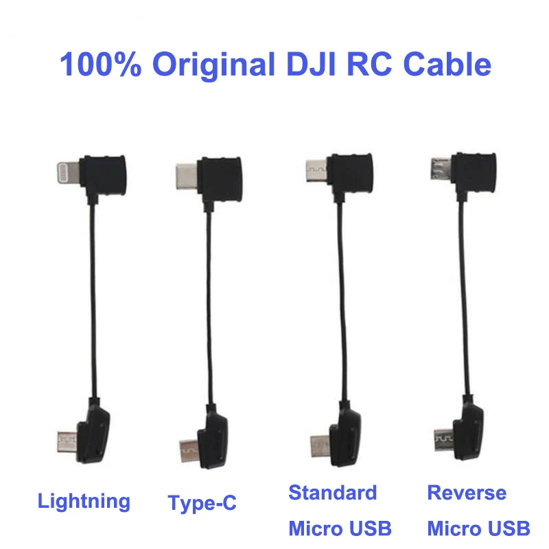 100% оригинал DJI Mavic Air / Pro Drone RC кабель Lightning Type C Стандартный/Реверсивный Micro USB разъем