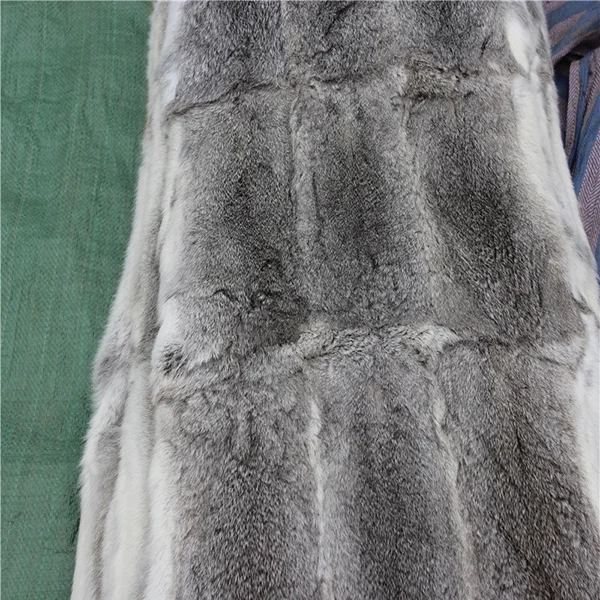Натуральный мех кролика Пелт/натуральный серый кролик кожа меховая пластина