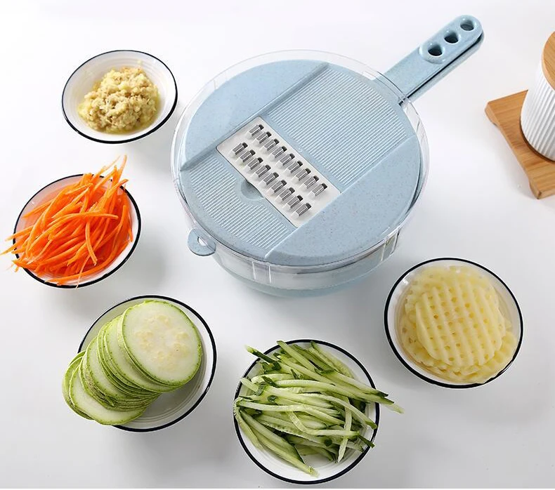 Vegetable Easy Food Chopper Carrot Potato Grater Manual Onion Cutter Easy Food Chopper Slicers Kitchen Gadget 9 IN 1