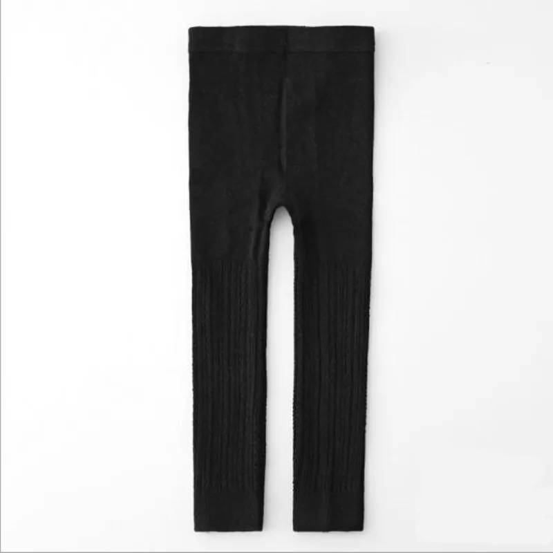 Baby Boys Girls Legging Winter Cotton Knitted Legging Pantyhose Solid Color Grey Black Panty 7