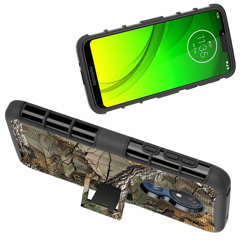 Для Motorola MOTO G7 Power G7Power US версия Hybrid Heavy Duty 3 в 1 военный Камуфляжный жесткий