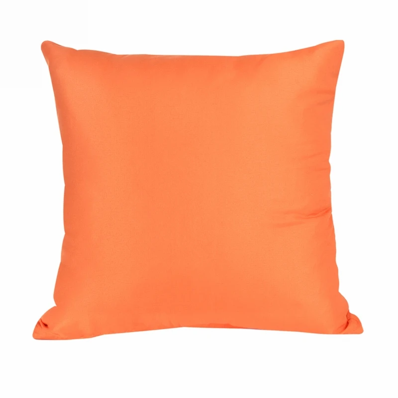 1/2/4 шт. леденцового цельного цвета Цвет наволочка декоративный чехол для подушки для дивана домашний подушка крышка Чехол подушки сиденья автомобиля 40x40 см - Цвет: orange