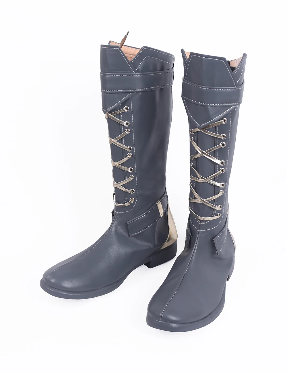 Ashe Elizabeth Caledonia Calamity Grey Cosplay Boots (3)
