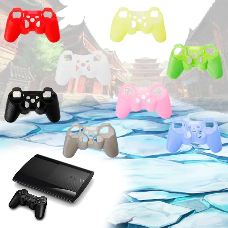 For Sony Playstation 3 Controller Silicone Case Protective Skin Cover Wrap Case for PS3 Controller Joystick Gel Rubber for PS3