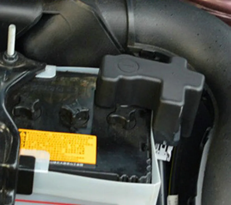Для Nissan Sentra 2013- Защитная крышка для автомобильного аккумулятора анод Защитная крышка Рамка клип чехол пылезащитный чехол батарея отрицательный