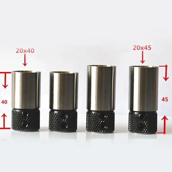 4Pcs Drilling Sleeve Drilling Wood Drill Bit Sleeve Drilling Sleeve Rake Socket Woodworking Drill For Boring Machine One Word