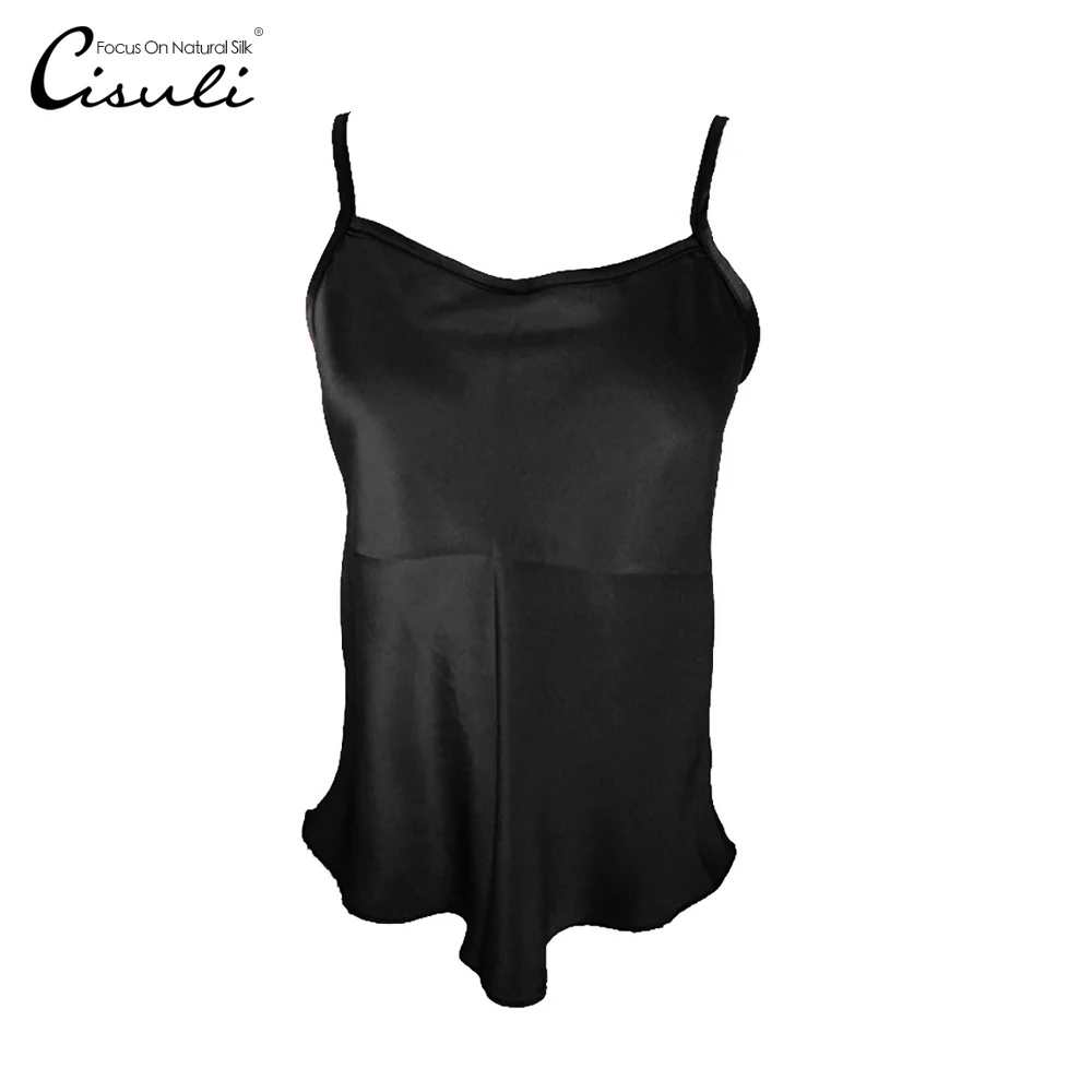 

CISULI Camisole Women 100% Silk Camisole Tops Natural Silk Satin With Adjustable Strap Summer Top Plus Size XL/2XL/3XL/4XL/5XL