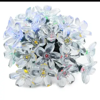 

SOLLED 7M 50LEDs Peach Blossom Shape Outdoor Solar String Light for Decoration