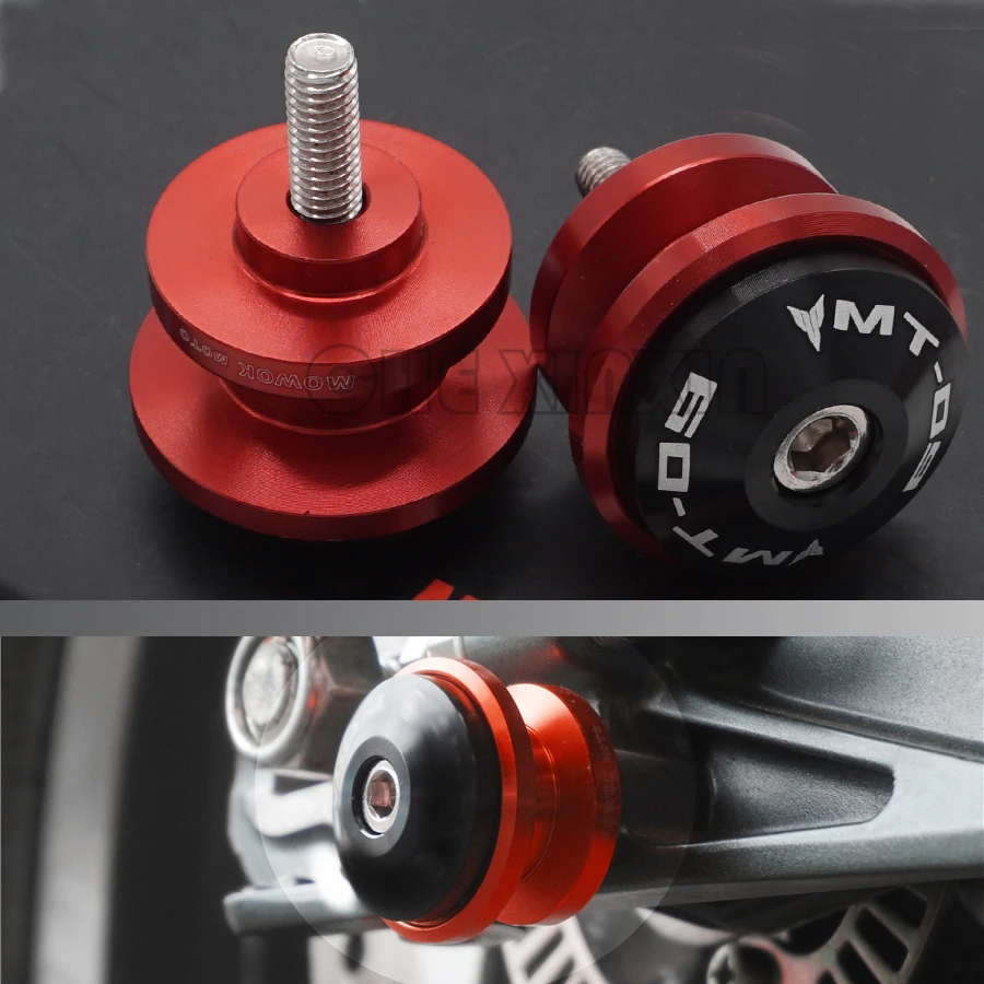 

CNC Swingarm Spools sliders Fit For Yamaha MT09 mt 09 2014 2015 2016 2017 With MT-09 LOGO 2 Models