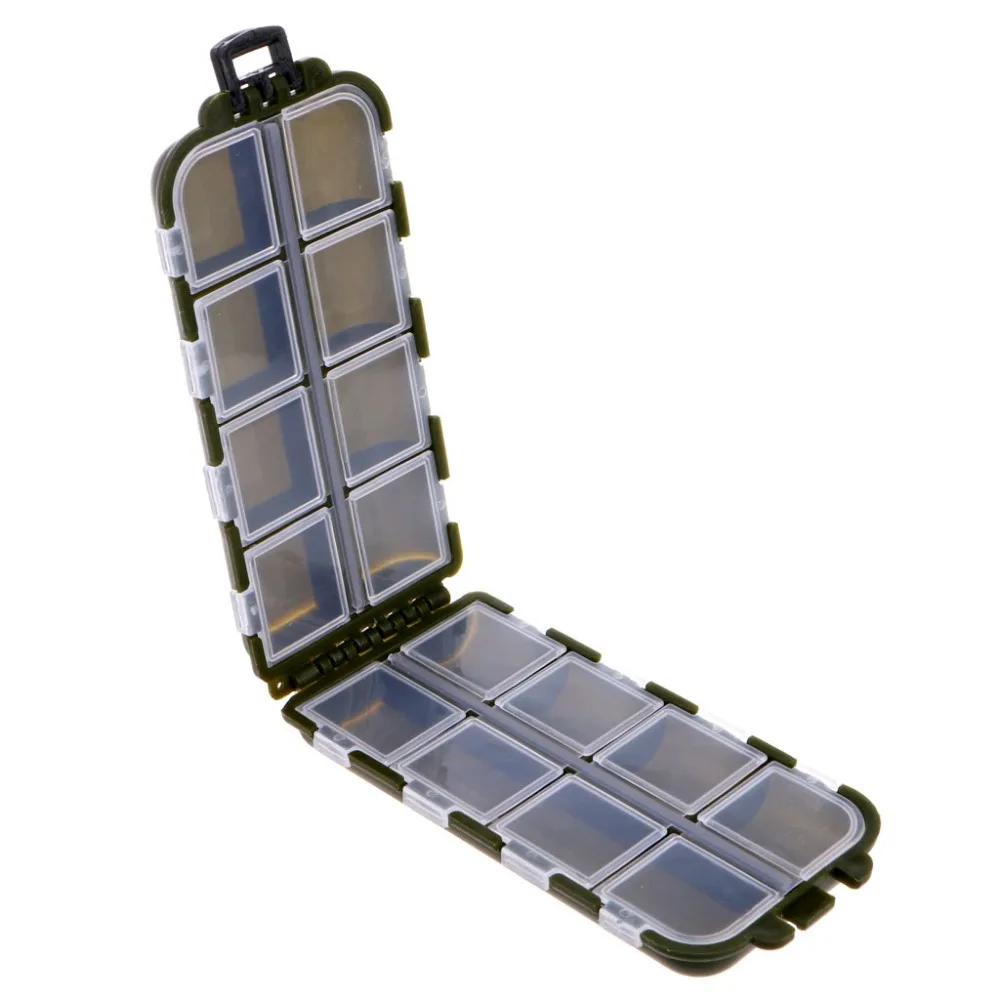 

Fishing Tackle Boxes Fish Lure Hooks Bait Compartments Storage Case Outdoor Fishing Swivels Lure Bait Storing Tool