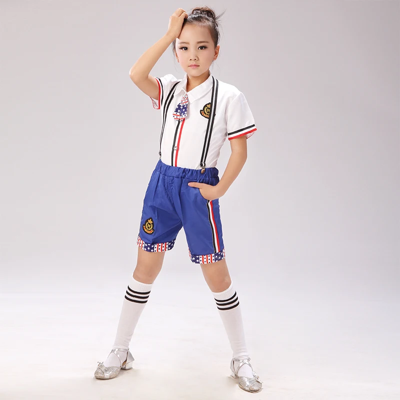 Children's costumes. Boys and girls overalls. Dance clothing. Primary