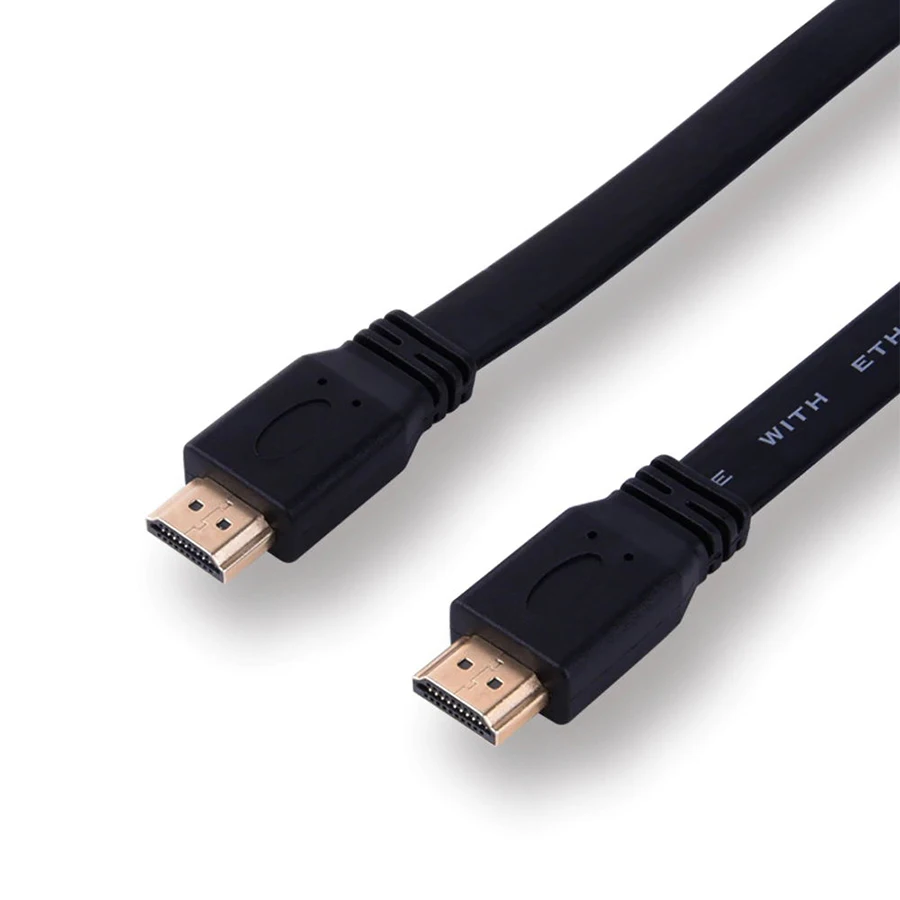 Высокое качество HDMI кабель 1,5 метра 3,0 метра Male-Male 1,4 версия плоская линия Короткие линии 1080 p для проектор HDTV xbox PS3