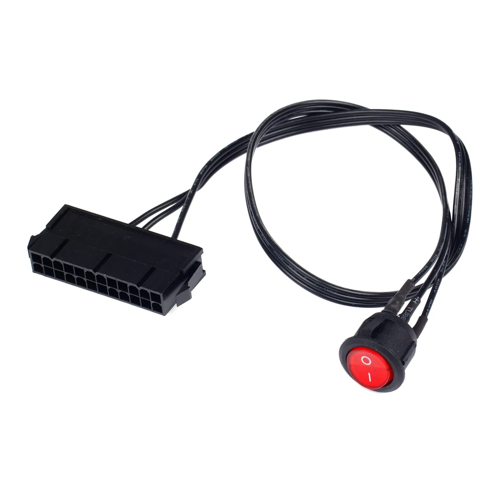 2pcs ATX 24 Pin PSU Power Supply Starter Tester Start up Switch
