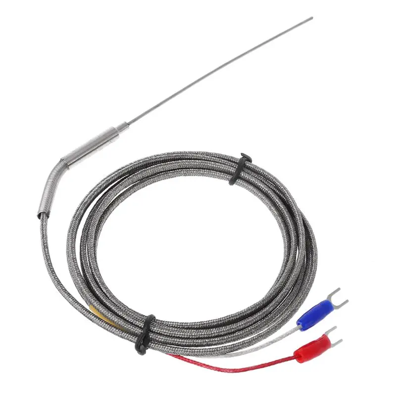2m K Type Thermocouple Stainless Steel 1.5mm Probe Temperature Sensor Controller 