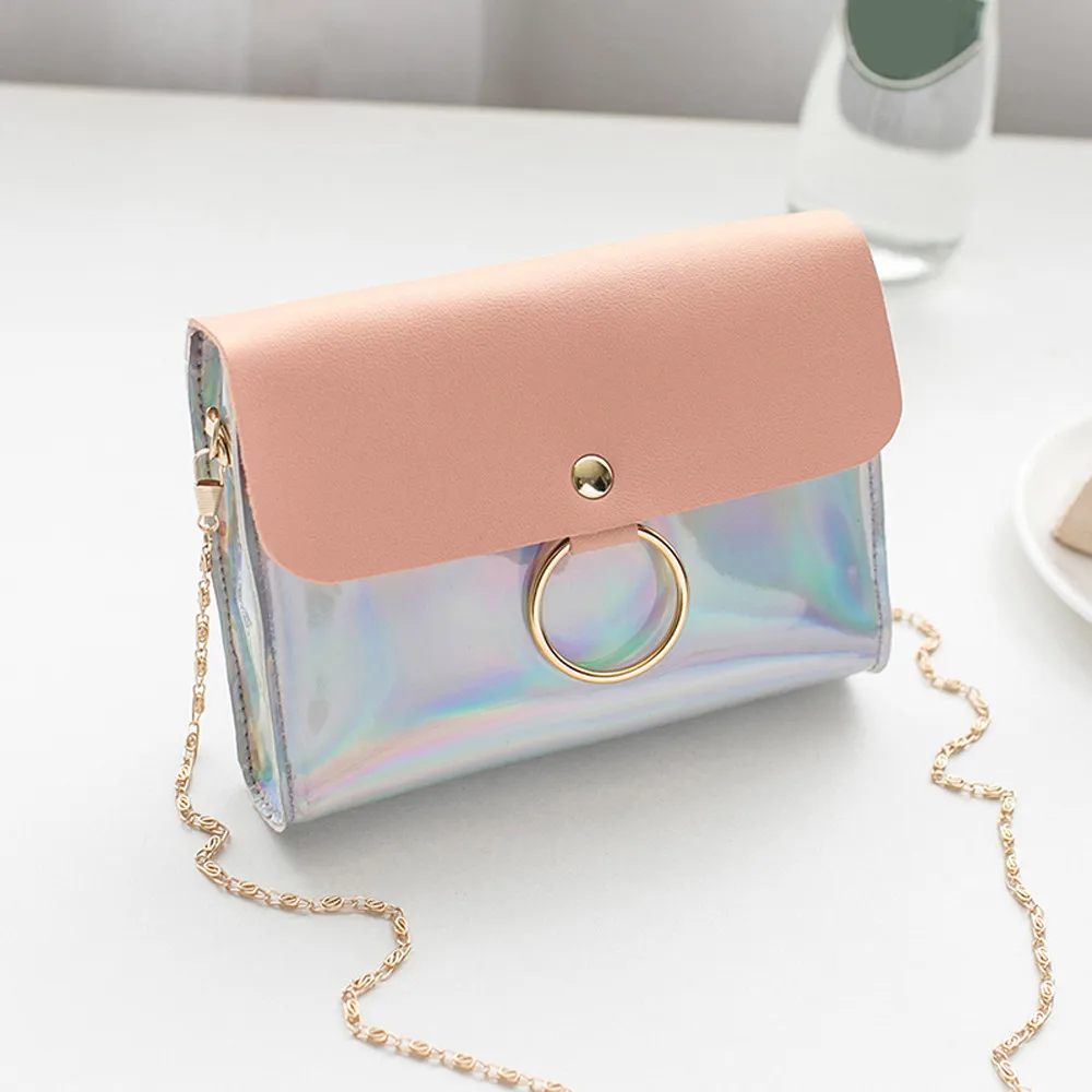 

Fashion Laser Crossbody Bag For Women Chain Shoulder Bag Small Square Messenger Bags Womens Handbags and Purses clutch#H15