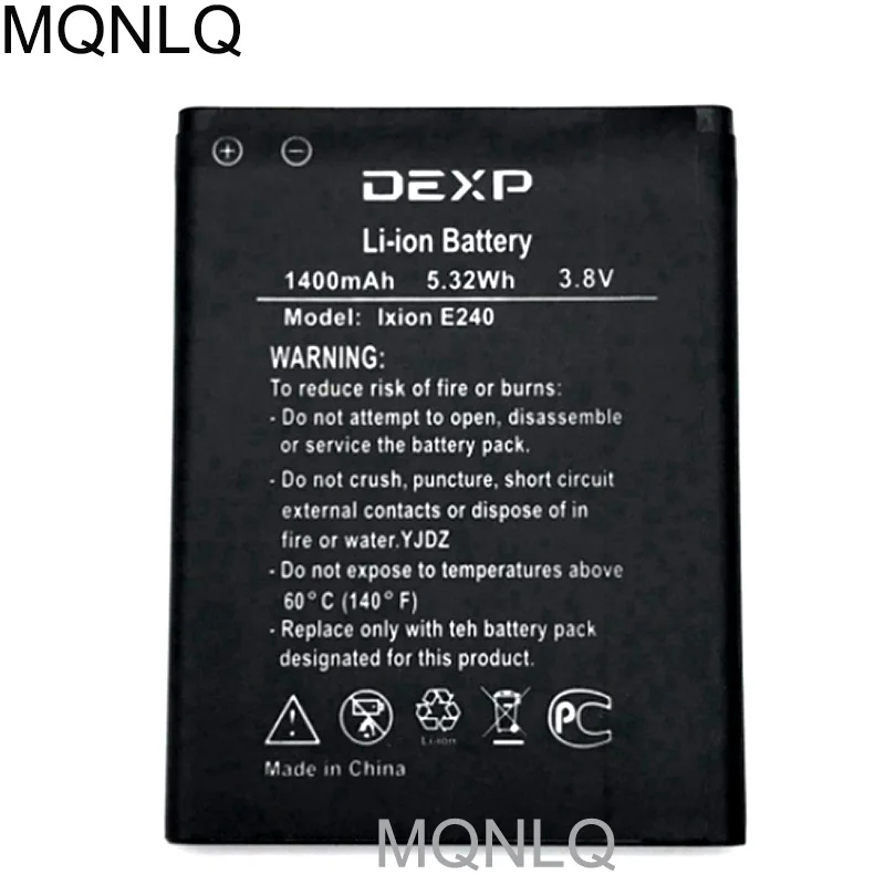 10 шт. батарея для Dexp Ixion E240 E 240 1400mAh запасная мобильного телефона MQNLQ | Мобильные