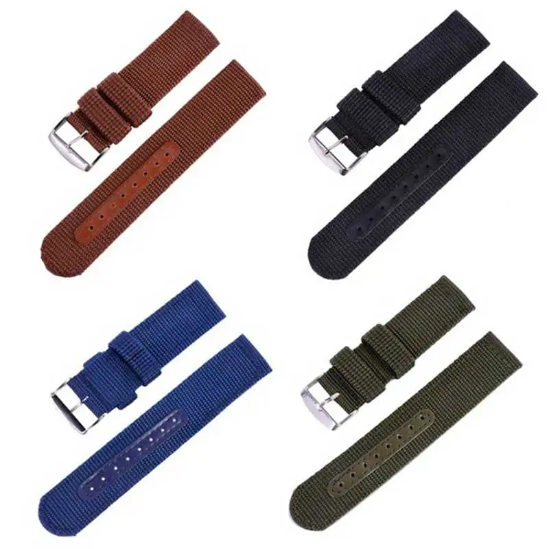 

Two paragraph NATO NATO thickening section Canvas nylon strap Men's watch with 18 20 22 24mm