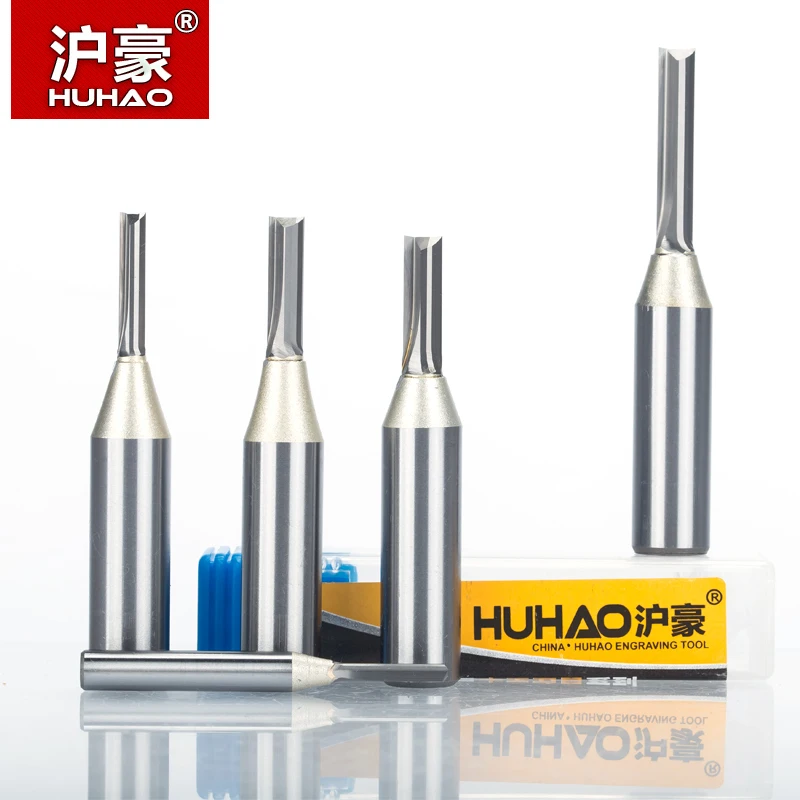 1 шт. прямые фрезы HUHAO TCT с хвостовиком 1/2 дюйма резьба по дереву 2 Фрезерный резак