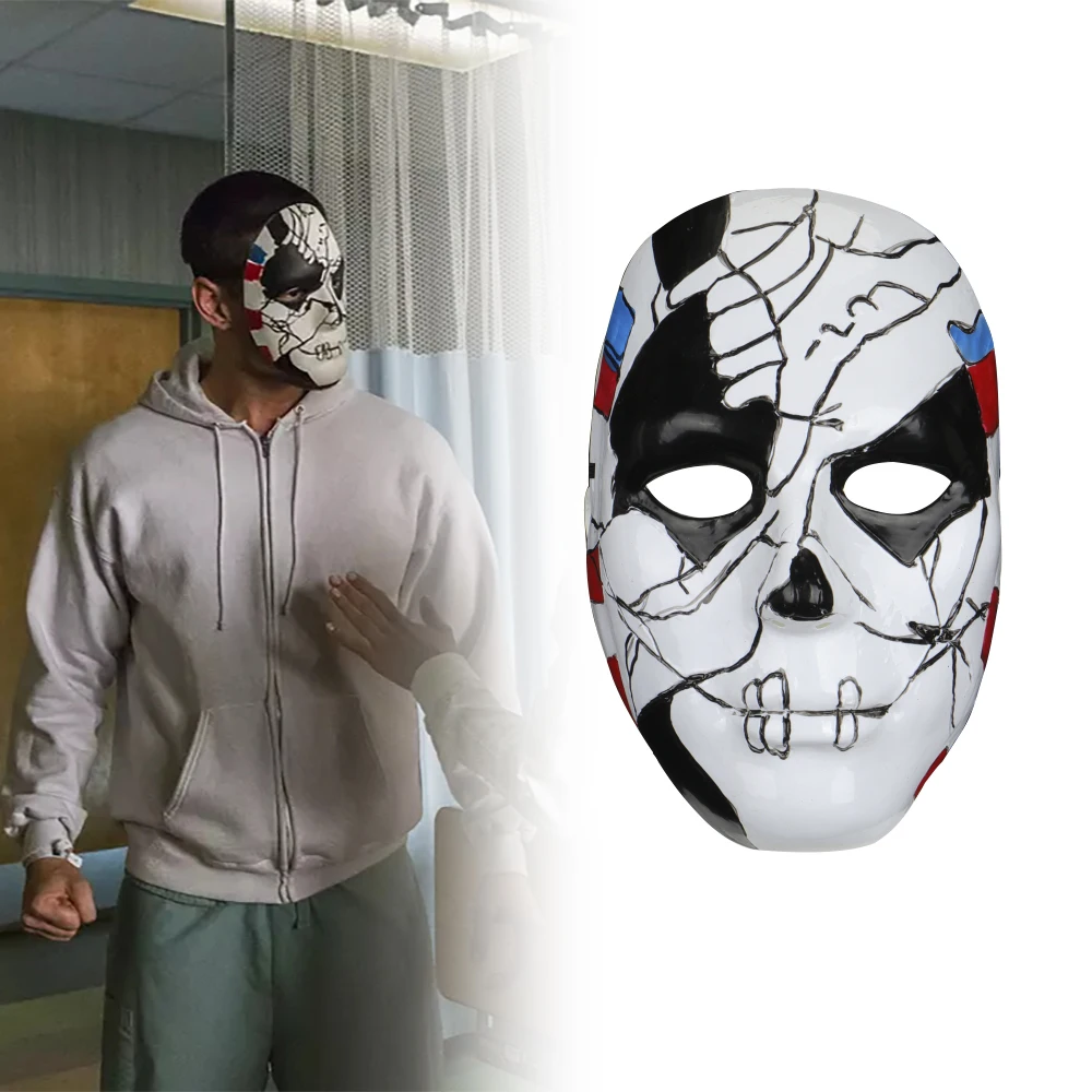 The Punisher 2 Billy Russo Cosplay Mask Plastic Costume Props Halloween Masquerad Mask Unisex Adult Coser  (1)