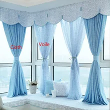 Индивидуальный Высококачественный занавес из вуали, занавеска для окна с принтом, занавеска для эркеров в океанском стиле, балдахин