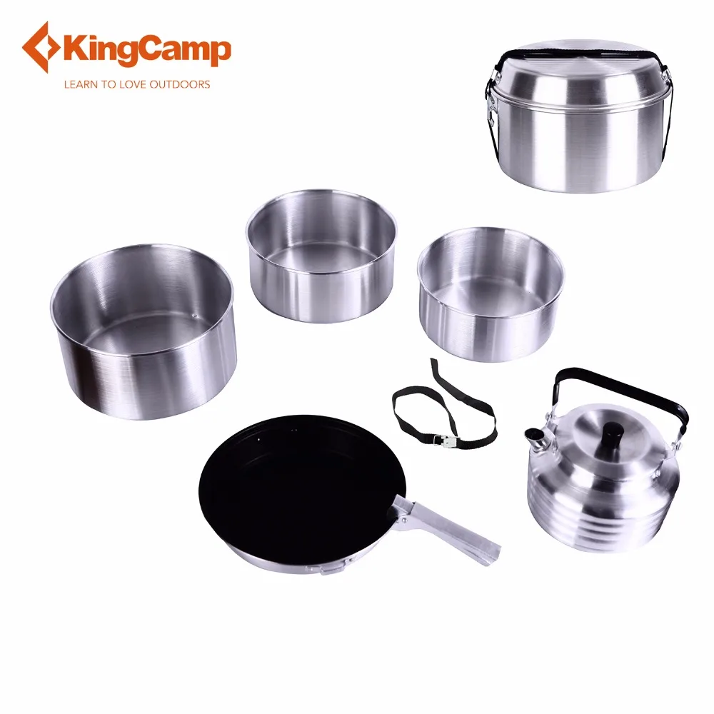 KingCamp открытый 6 шт. набор для пикника кулинарный Кемпинг Алюминиевый применимый