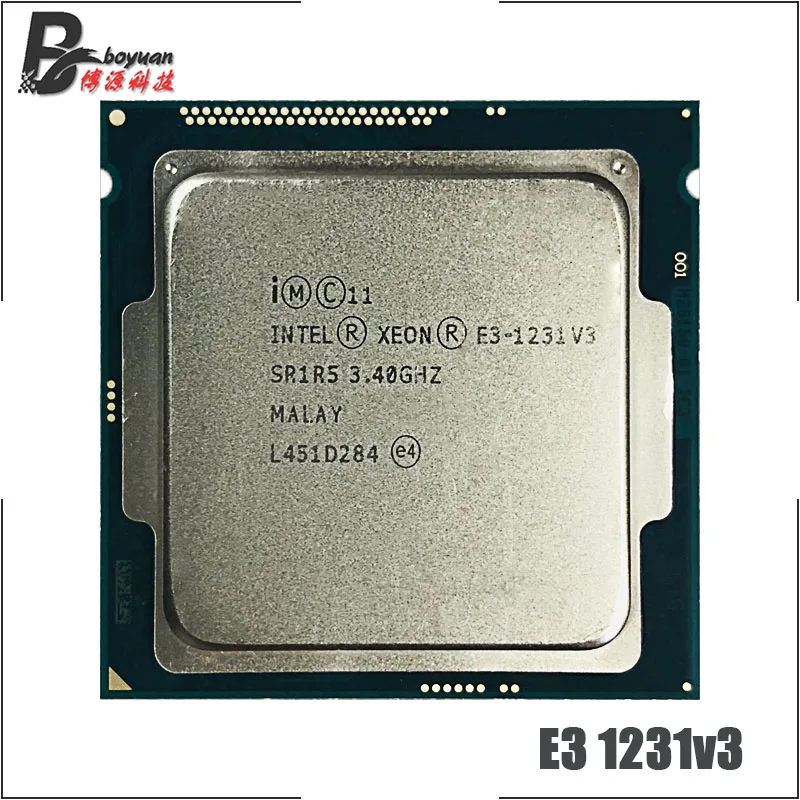 Intel Ксеон E3-1231 v3 E3 1231 V3 E3 1231V3 3,4 ГГц Quad-Core Процессор процессор 8M 80 Вт LGA 1150