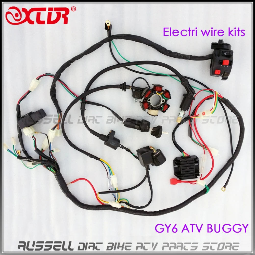 Full Electrics Wiring Harness Cdi Box Magneto Stator 125cc 150cc Gy6 Engine Atv  Quad Bike Buggy Go Kart - Atv Parts & Accessories - AliExpress