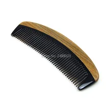 Бутик зеленый сандалового дерева и Ох рога с волос Расчёски и гребни для волос деревянный гребень восхитительный корабль сандалового дерева чистый подарки ручной работы