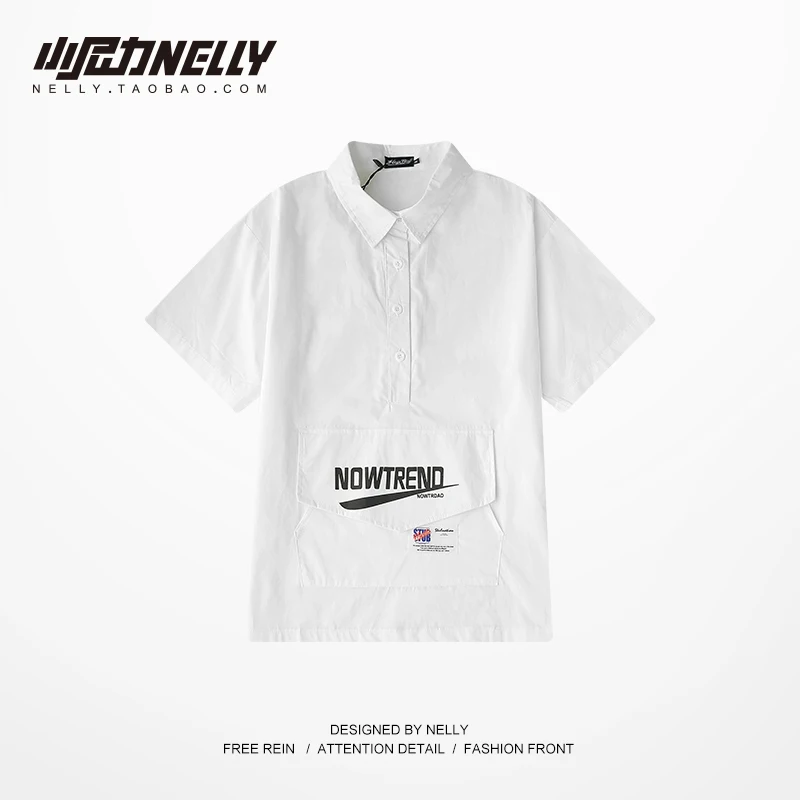 

Spring sports polo shirt short sleeve 2019 new loose Korean version polo