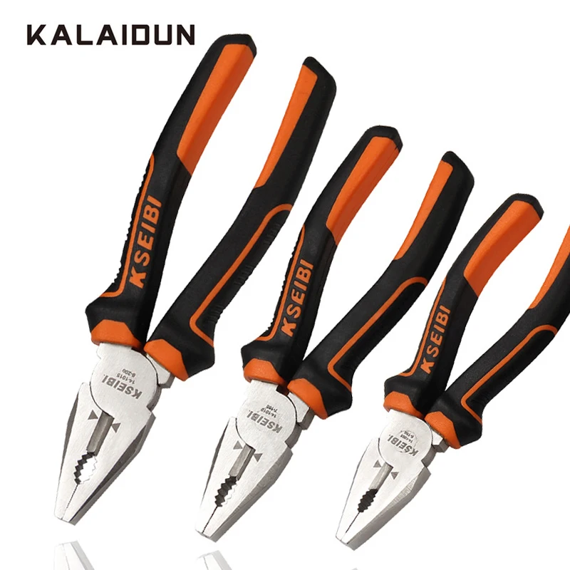 

KALAIDUN Pliers Multitool Crimping Tool Wire Stripper Side Cutter Cable Crimper Plier Set 6/7/8'' Cutting Electrician Hand Tools