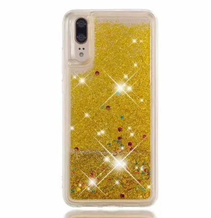 Блестящий динамический жидкий бампер чехол для Huawei P20 P10 P8 P9 Lite mini Y5 Y6 Pro 2017 Plus Enjoy 6S 7