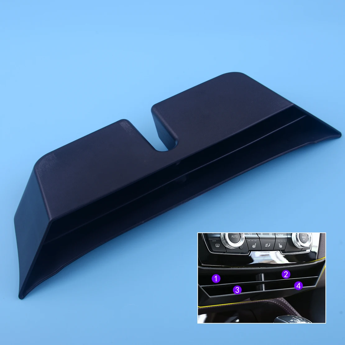 

CITALL Car Black ABS Multifunction Center Console Storage Box Holder Case Organizer Fit For BMW X1 F48 2016 2017 2018
