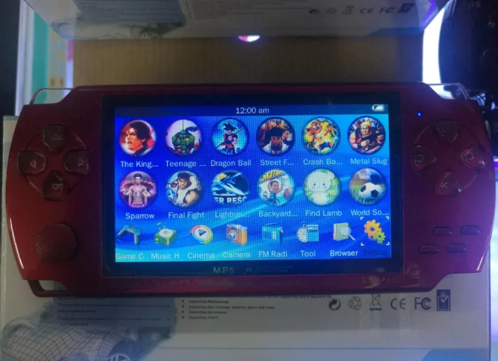 

NEW Handheld Game Console 4.3 inch screen mp4 player MP5 game player real 8GB support for psp game,camera,video,e-book