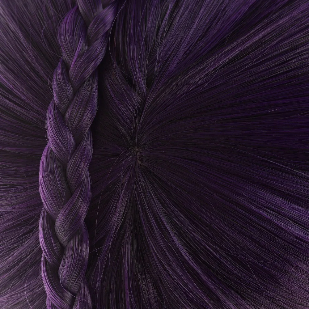 Ccutoo 35 см Nozomi Tojo фиолетовый короткий плетеный стиль синтетический парик волос Косплей Костюм парик с одним чипом конский хвост