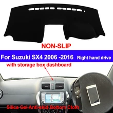 TAIJS приборной панели автомобиля крышка приборной силиконовый нескользящий для Suzuki SX4 все годы с ящик для хранения козырек от солнца приборная панель для коврового покрытия