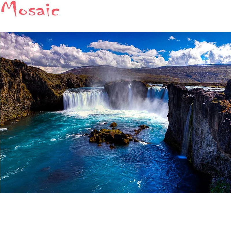

5d diy diamond painting accessories waterfall full square/round rhinestone waterfall embroidery,Mosaic puzzle 5d art