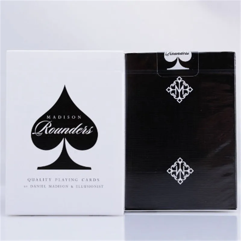 Черный Madison Rounder Black Deck от danel Madison и Ellusionist качество Игральные карты волшебные фокусы реквизит Волшебная карта